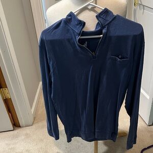 johnnie-O Navy Quarter-Zip Pullover